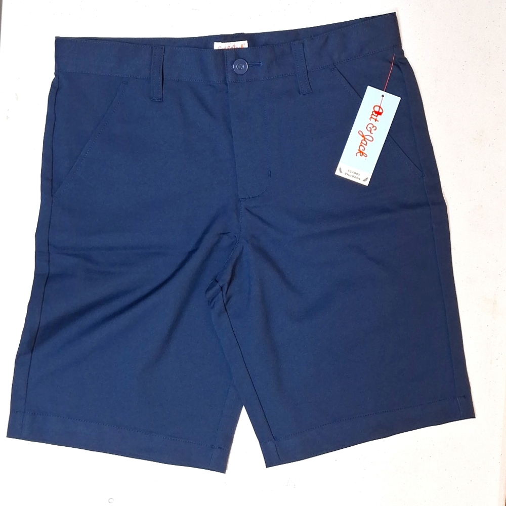 NEW! Boys' Regular Fit Quick Dry Uniform Shorts, Blue  - Cat & Jack Husky